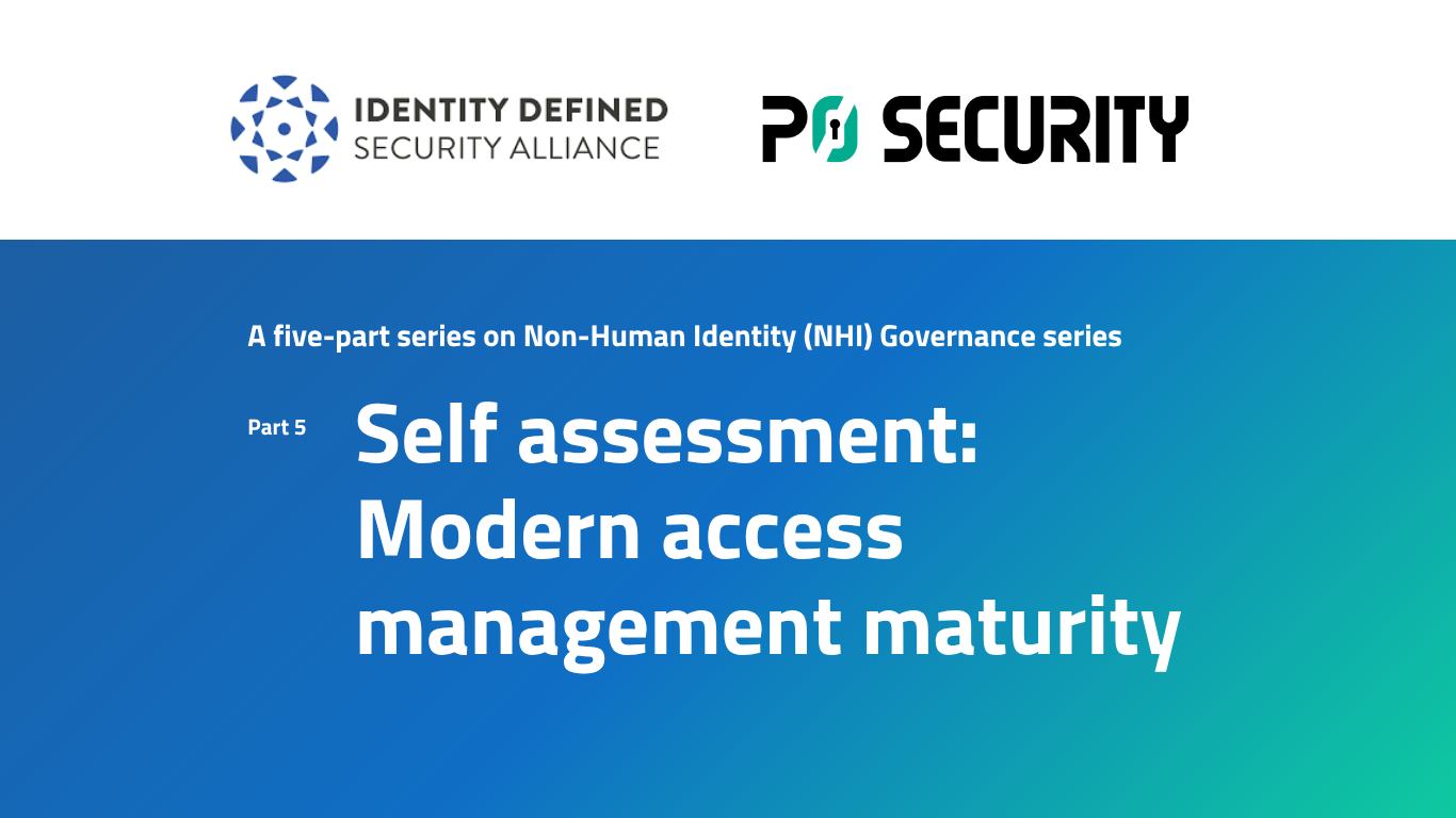 Self Assessment: Modern Access Management Maturity