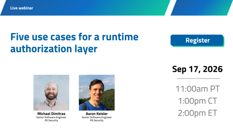 Five use cases for runtime authorization