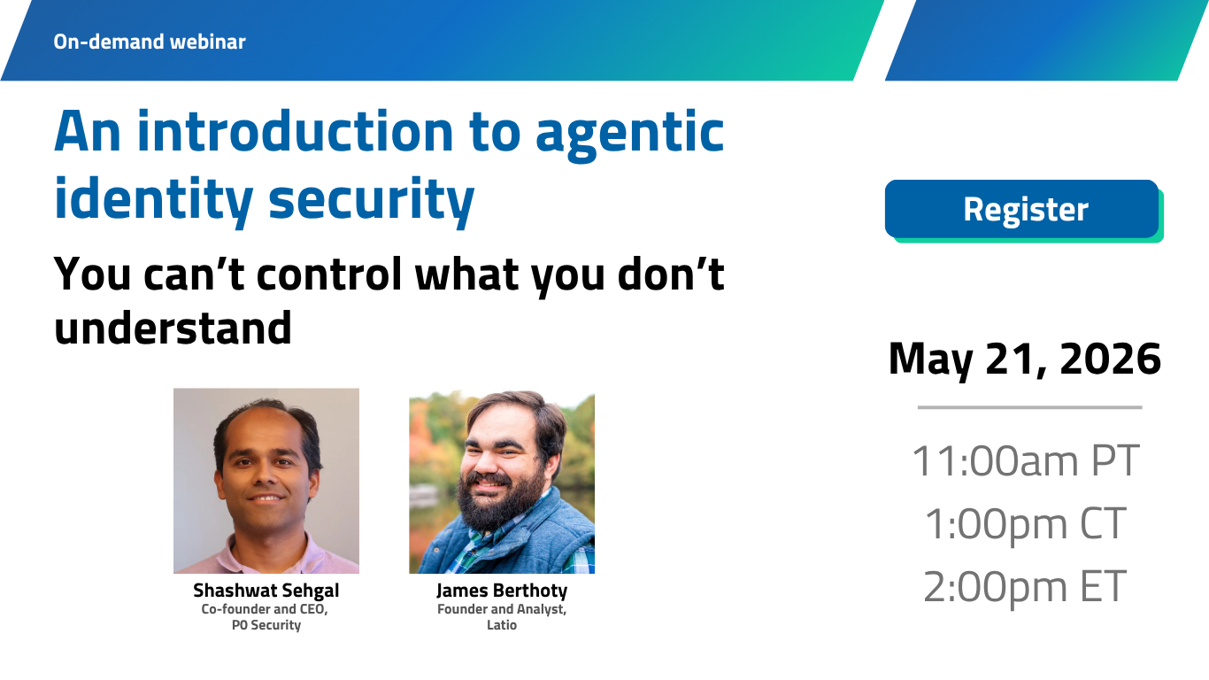 An introduction to agentic AI security webinar tile image