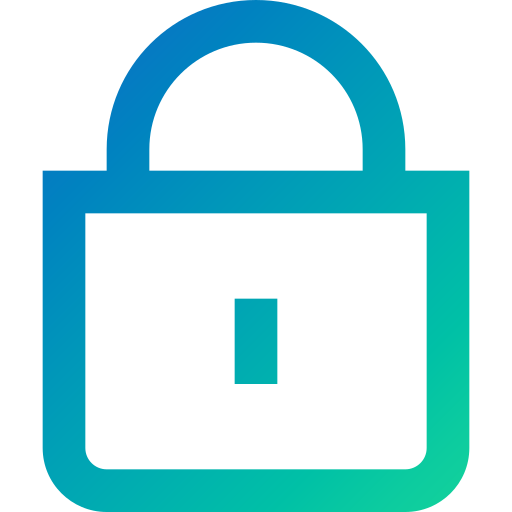Lock icon gradient
