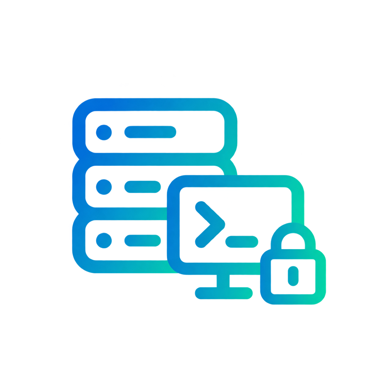 Lock icon gradient